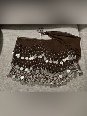Real hand made belly dancing hip wrap